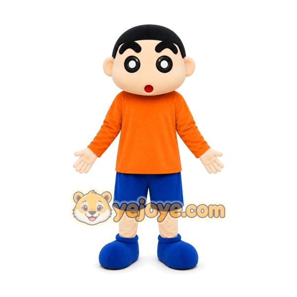 Boy Mascot Costume for Adults Custom Logo Party Character Suit