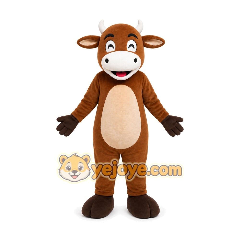 Cow Mascot Costume for Adults Custom Logo Party Character Suit