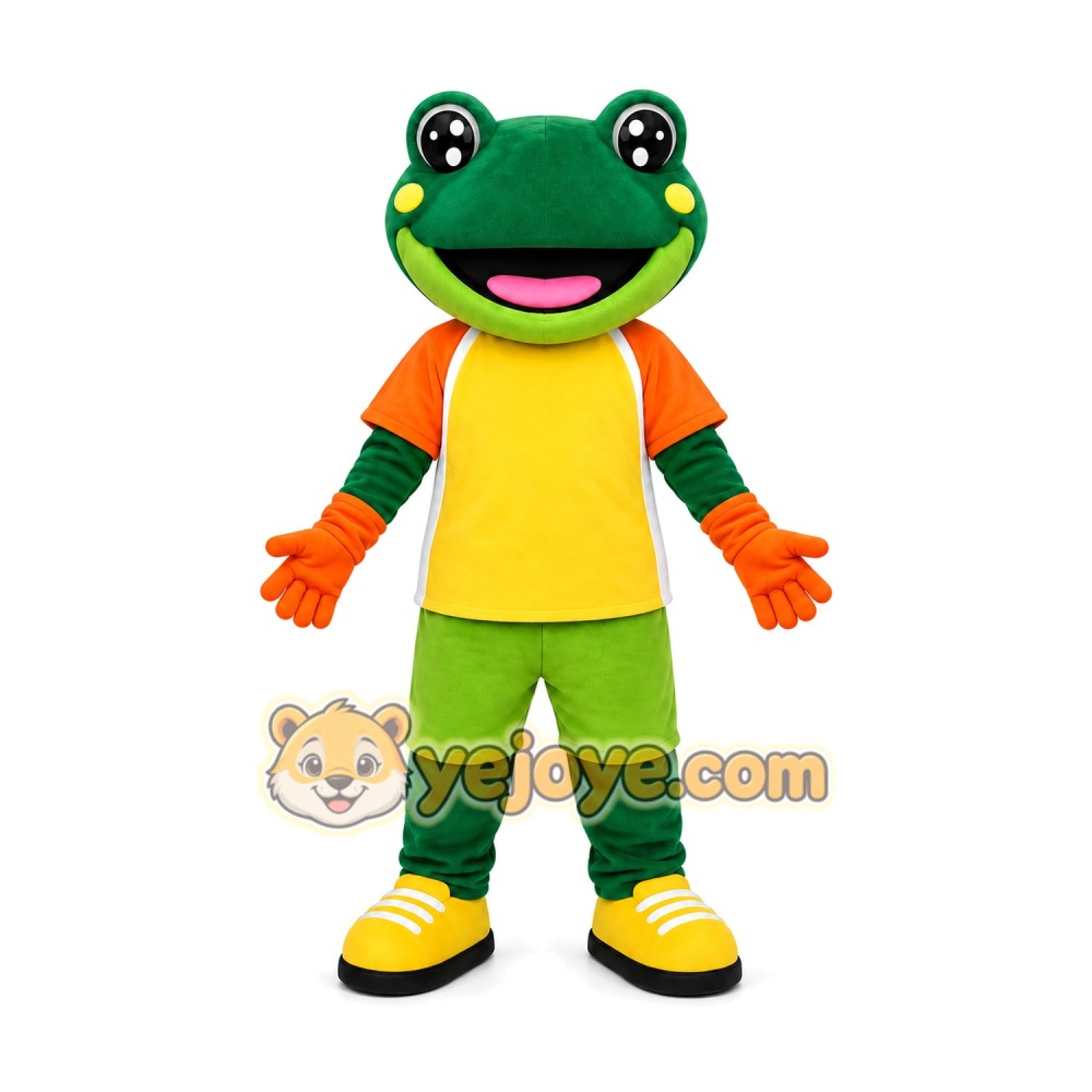 Frog Mascot Costume for Adults Custom Logo Party Character Suit Frog Mascot Costume for Adults Custom Logo Party Character Suit