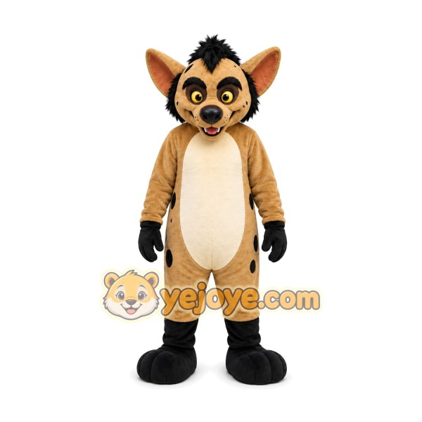 Hyena Mascot Costume for Adults Custom Logo Party Character Suit