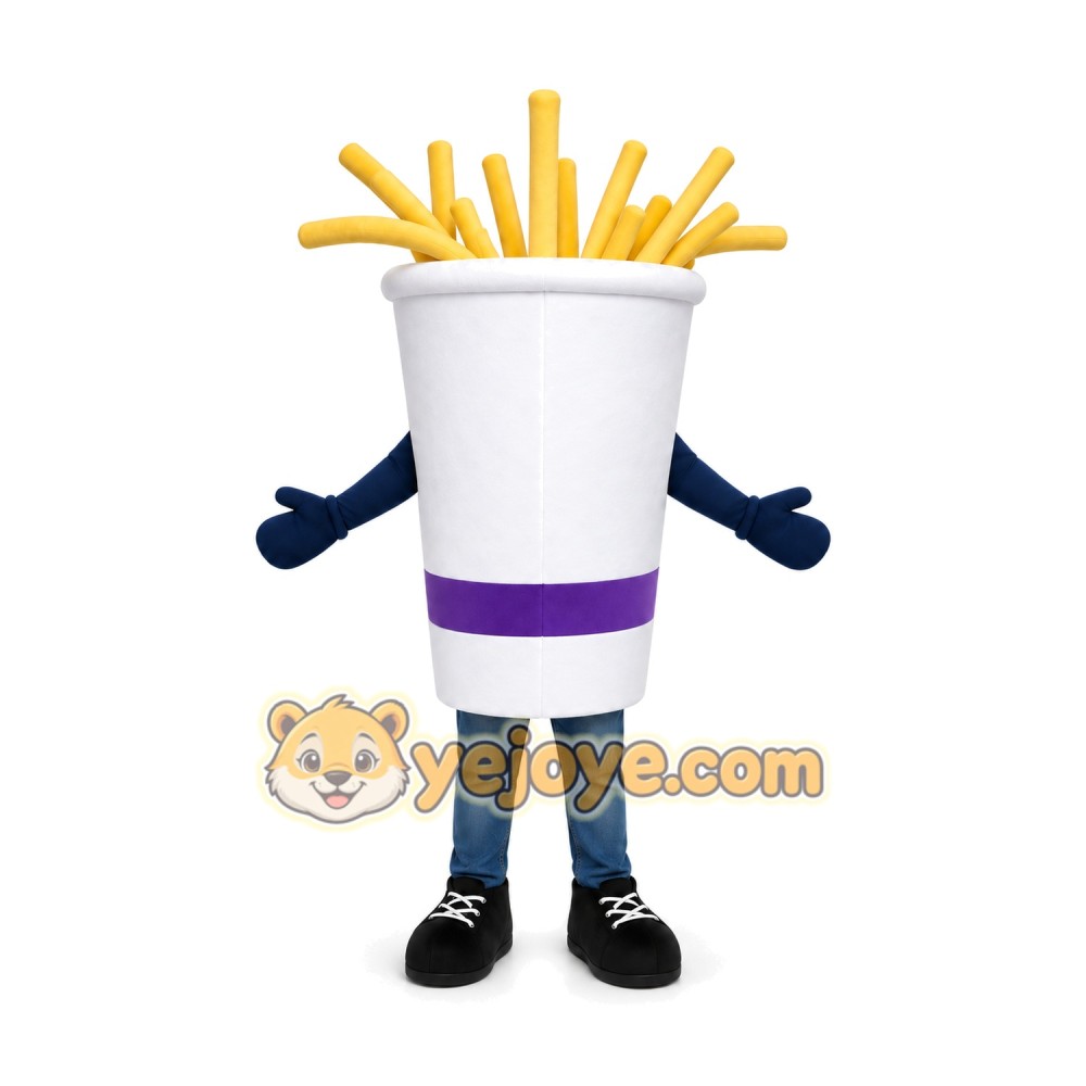 Fries Mascot Costume for Adults Custom Logo Party Character Suit Fries Mascot Costume for Adults Custom Logo Party Character Suit