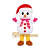 Snowman Mascot Costume for Adults Custom Logo Party Character Suit