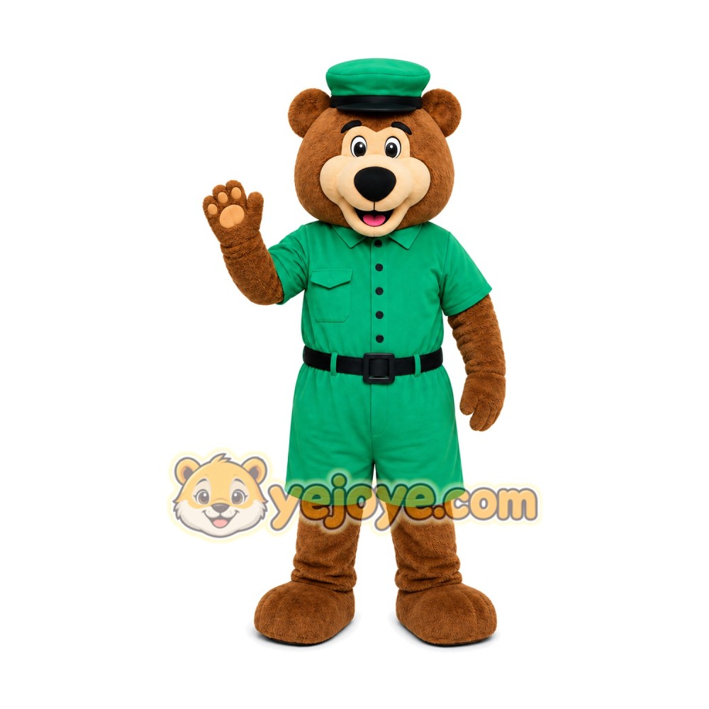 Bear Mascot Costume for Adults Custom Logo Party Character Suit
