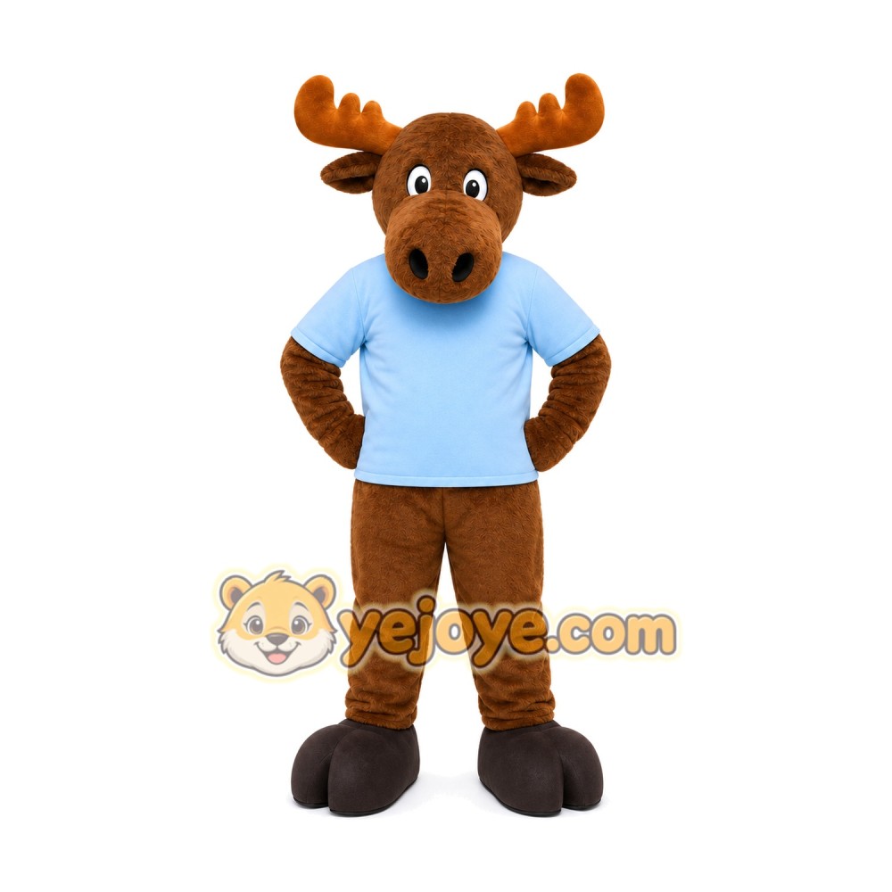 Moose Mascot Costume for Adults Custom Logo Party Character Suit