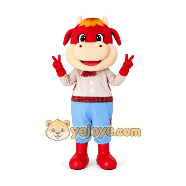 Cow Mascot Costume for Adults Custom Logo Party Character Suit Cow Mascot Costume for Adults Custom Logo Party Character Suit