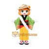 Kimono Girl Mascot Costume for Adults Custom Logo Party Character Suit