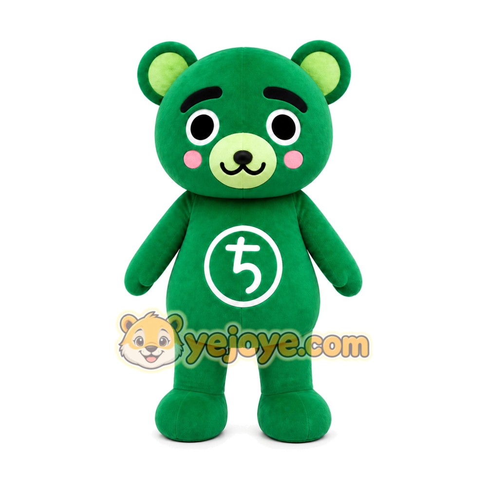 Bear Mascot Costume for Adults Custom Logo Party Character Suit
