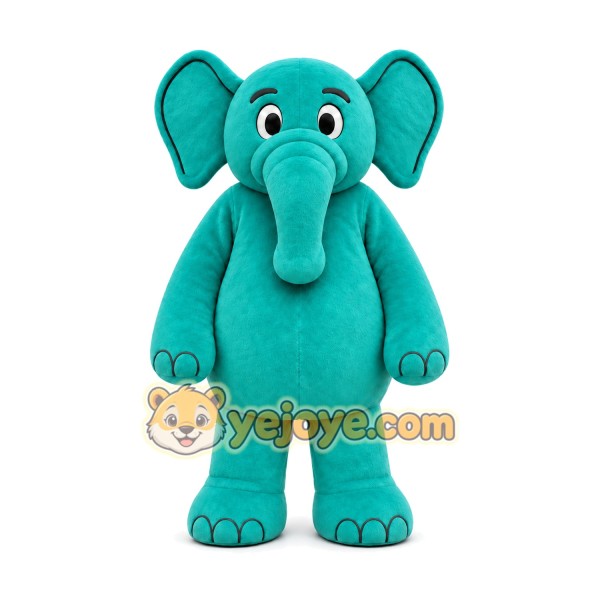 Elephant Mascot Costume for Adults Custom Logo Party Character Suit
