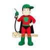 Strongman Mascot Costume for Adults Custom Logo Party Character Suit