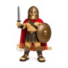 Armored Warrior with Sword and Shield Mascot Costume for Adults Custom Logo Party Character Suit