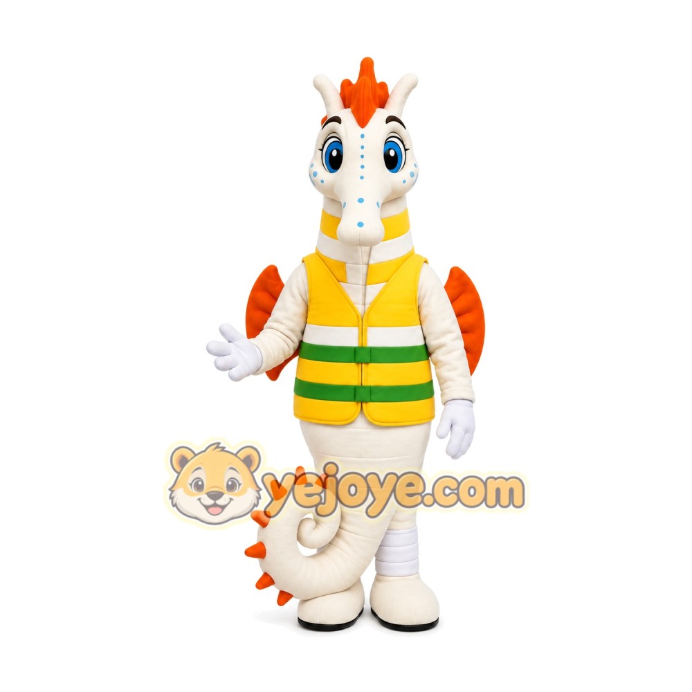 Seahorse Mascot Costume for Adults Custom Logo Party Character Suit
