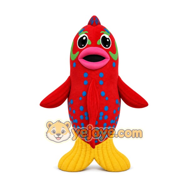 Fish Mascot Costume for Adults Custom Logo Party Character Suit Fish Mascot Costume for Adults Custom Logo Party Character Suit