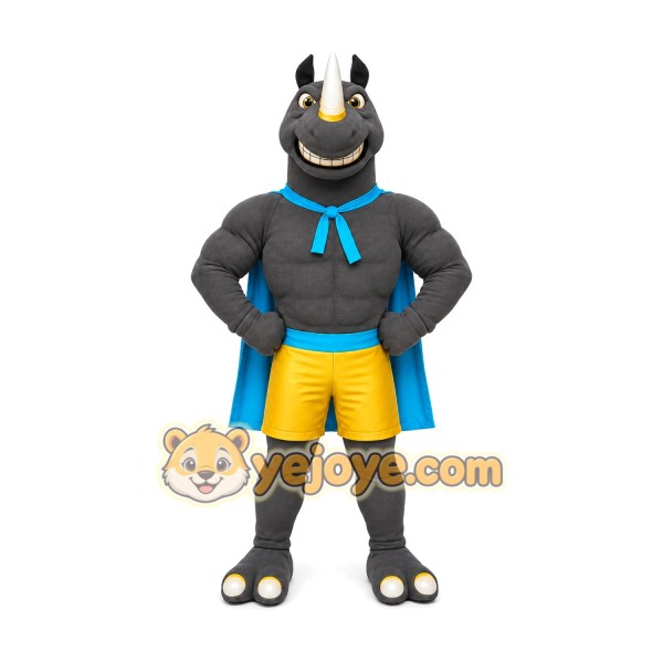 Rhino Mascot Costume for Adults Custom Logo Party Character Suit Rhino Mascot Costume for Adults Custom Logo Party Character Suit