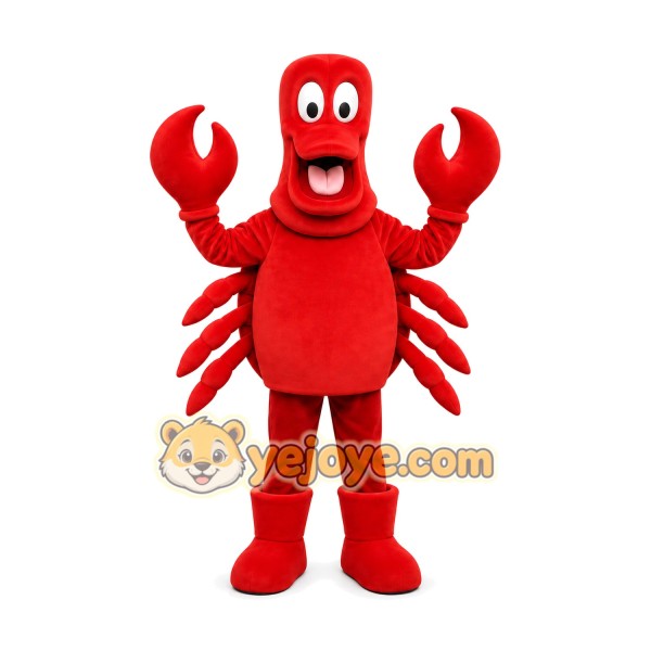 Crab Mascot Costume for Adults Custom Logo Party Character Suit