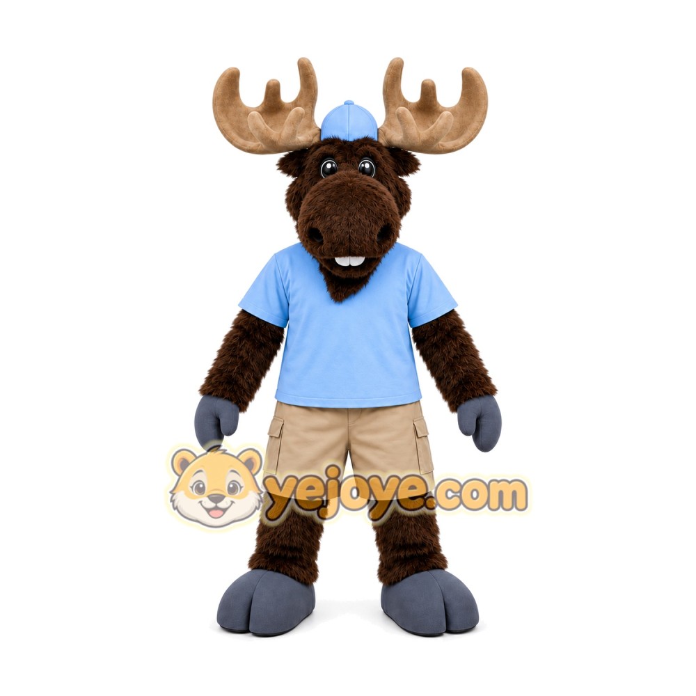 Moose Mascot Costume for Adults Custom Logo Party Character Suit Moose Mascot Costume for Adults Custom Logo Party Character Suit