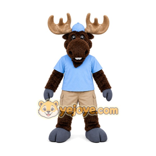 Moose Mascot Costume for Adults Custom Logo Party Character Suit Moose Mascot Costume for Adults Custom Logo Party Character Suit