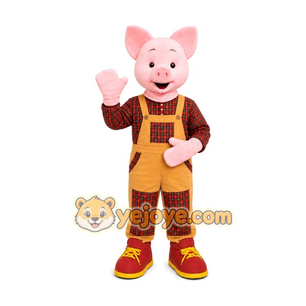 Pig Mascot Costume for Adults Custom Logo Party Character Suit