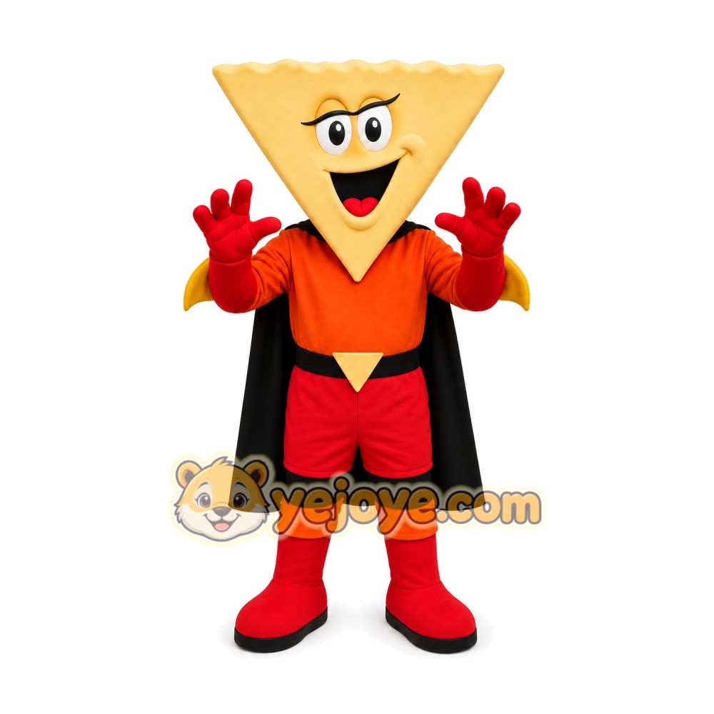Triangular Snack Character Mascot Costume for Adults Custom Logo Party Character Suit Triangular Snack Character Mascot Costume for Adults Custom Logo Party Character Suit