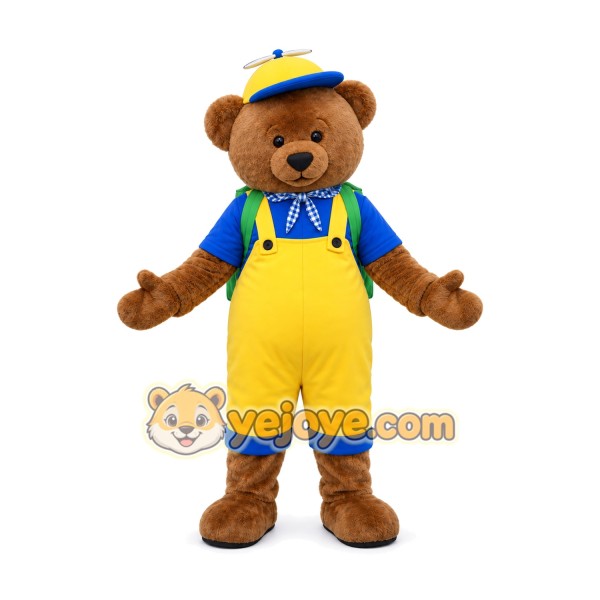 Bear Mascot Costume for Adults Custom Logo Party Character Suit