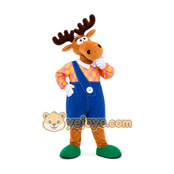 Moose Mascot Costume for Adults Custom Logo Party Character Suit Moose Mascot Costume for Adults Custom Logo Party Character Suit