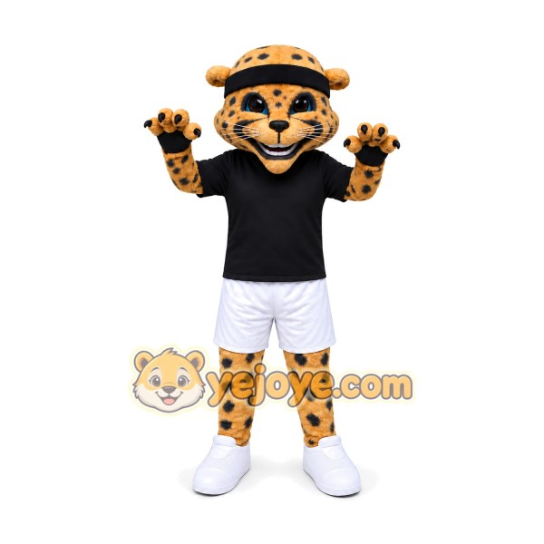Cheetah Mascot Costume for Adults Custom Logo Party Character Suit