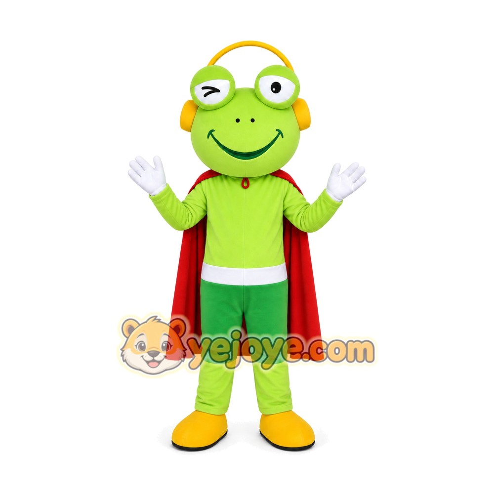 Frog Mascot Costume for Adults Custom Logo Party Character Suit Frog Mascot Costume for Adults Custom Logo Party Character Suit