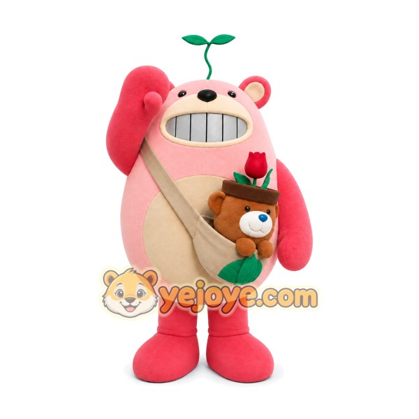 Bear Mascot Costume for Adults Custom Logo Party Character Suit