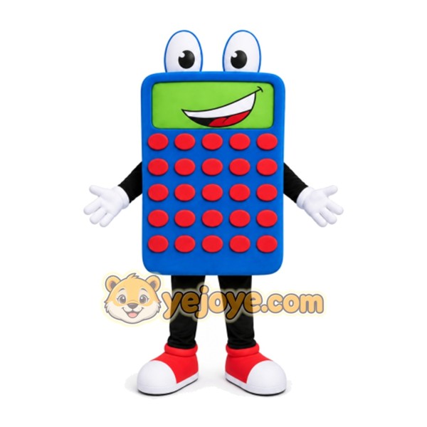 Calculator Mascot Costume for Adults Custom Logo Party Character Suit