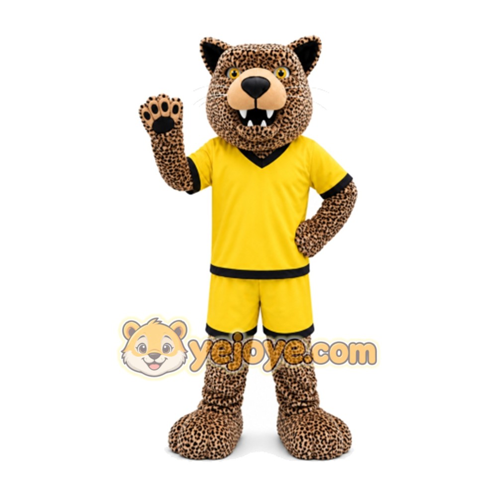 Leopard Mascot Costume for Adults Custom Logo Party Character Suit