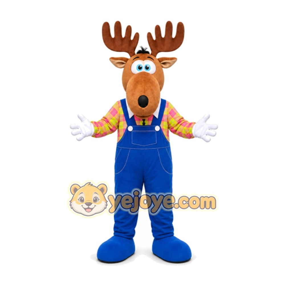 Moose Mascot Costume for Adults Custom Logo Party Character Suit