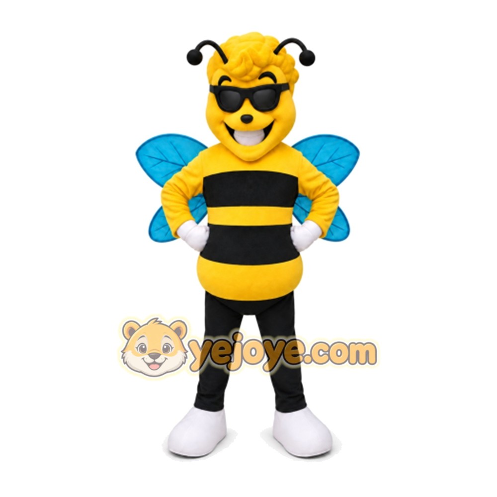 Bee Mascot Costume for Adults Custom Logo Party Character Suit