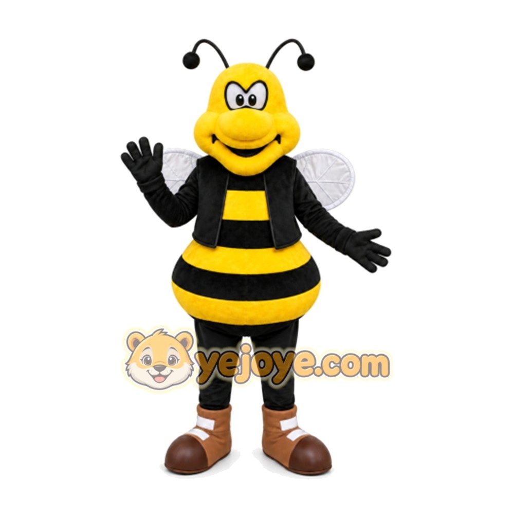 Bee Mascot Costume for Adults Custom Logo Party Character Suit