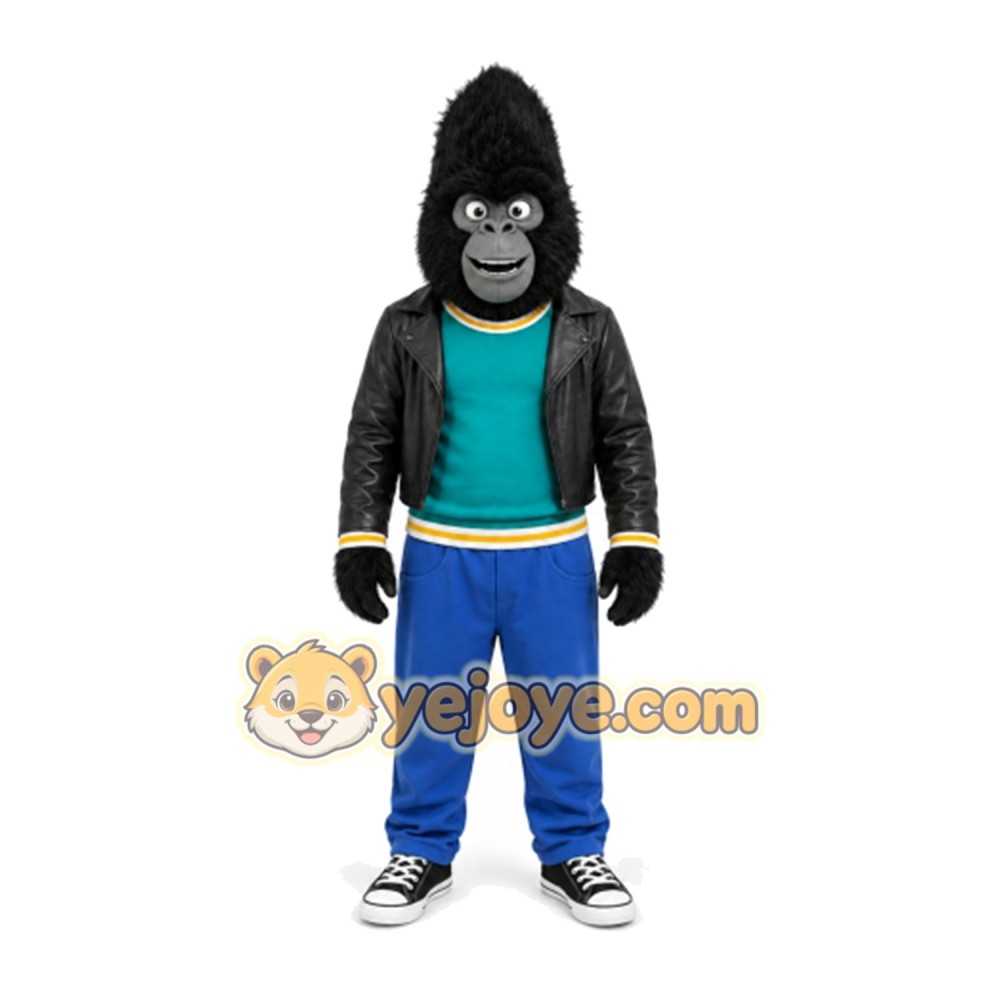 Gorilla Mascot Costume for Adults Custom Logo Party Character Suit