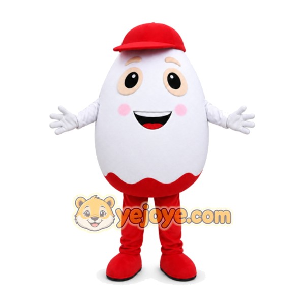Egg Mascot Costume for Adults Custom Logo Party Character Suit