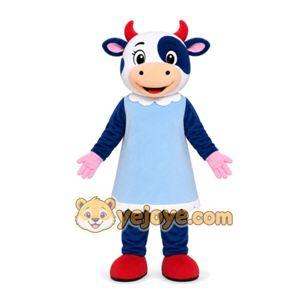 Cow Mascot Costume for Adults Custom Logo Party Character Suit