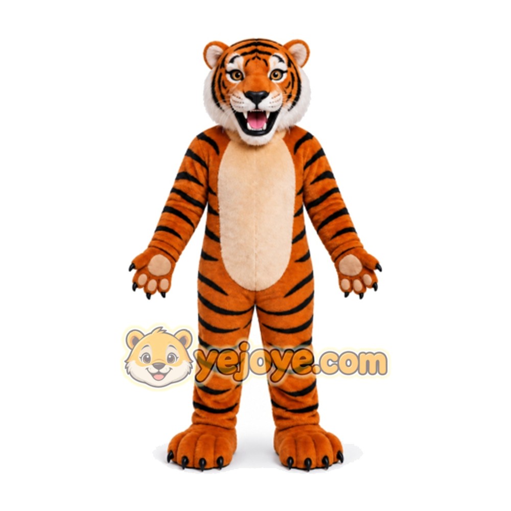 Tiger Mascot Costume for Adults Custom Logo Party Character Suit