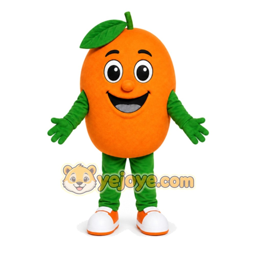 Orange Mascot Costume for Adults Custom Logo Party Character Suit