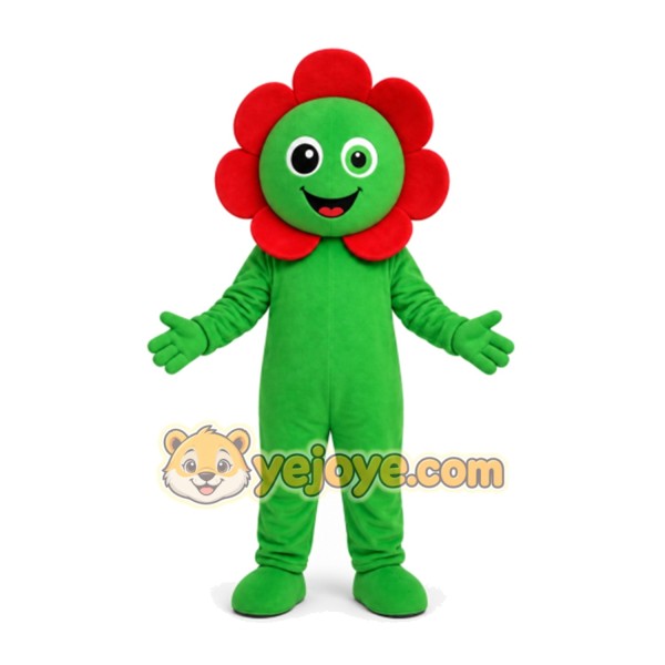 Flower Mascot Costume for Adults Custom Logo Party Character Suit