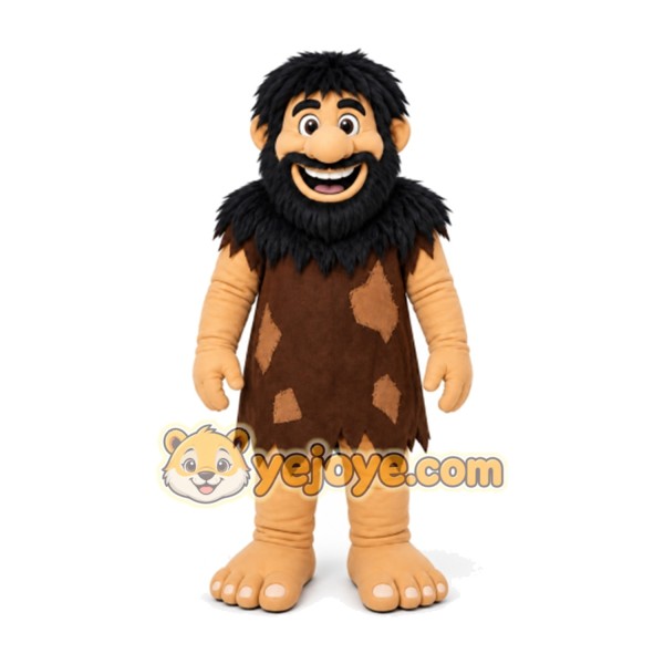 Caveman Mascot Costume for Adults Custom Logo Party Character Suit