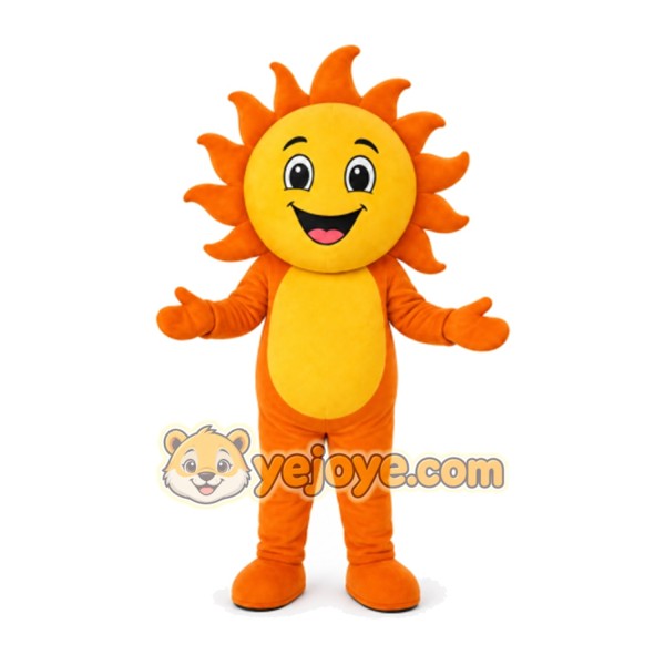 Sun Mascot Costume for Adults Custom Logo Party Character Suit