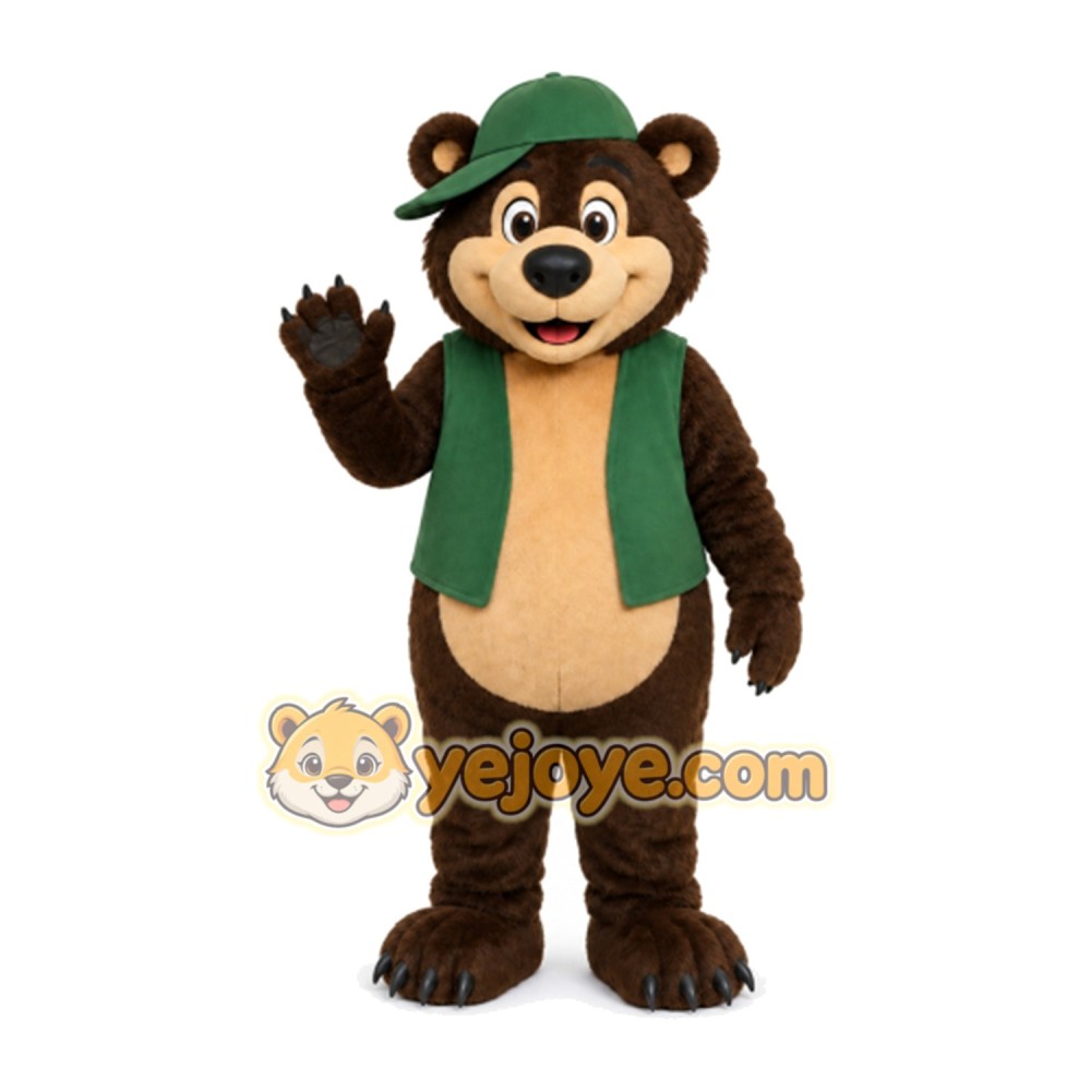 Bear Mascot Costume for Adults Custom Logo Party Character Suit