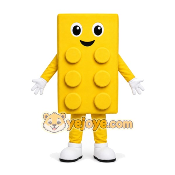Block Mascot Costume for Adults Custom Logo Party Character Suit