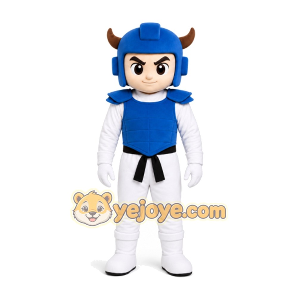 Blue warrior Mascot Costume for Adults Custom Logo Party Character Suit Blue warrior Mascot Costume for Adults Custom Logo Party Character Suit
