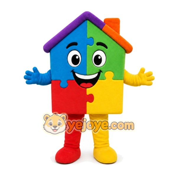 House Mascot Costume for Adults Custom Logo Party Character Suit