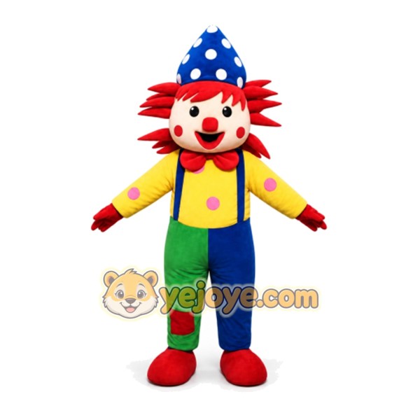 Clown Mascot Costume for Adults Custom Logo Party Character Suit