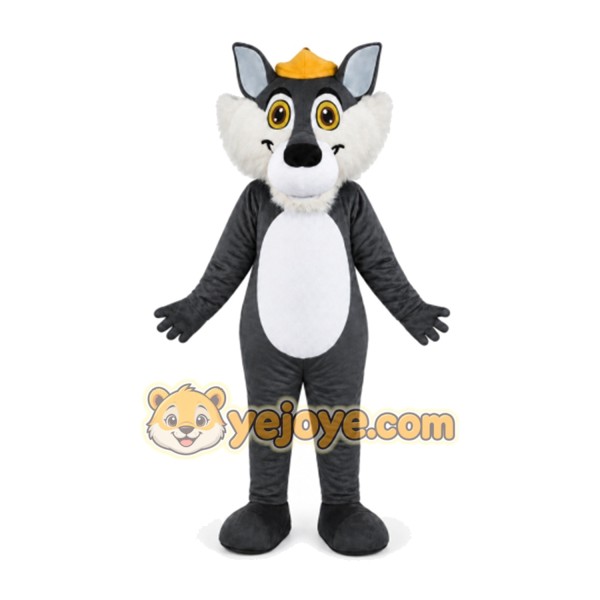 Gray Lemur Mascot Costume for Adults Custom Logo Party Character Suit