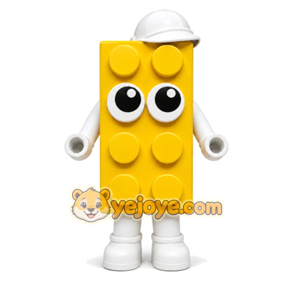 Block Character Mascot Costume for Adults Custom Logo Party Character Suit Block Character Mascot Costume for Adults Custom Logo Party Character Suit