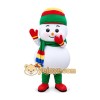 Snowman Mascot Costume for Adults Custom Logo Party Character Suit