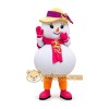 Snowman Mascot Costume for Adults Custom Logo Party Character Suit