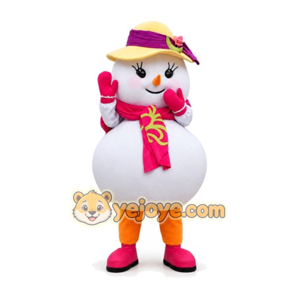 Snowman Mascot Costume for Adults Custom Logo Party Character Suit Snowman Mascot Costume for Adults Custom Logo Party Character Suit
